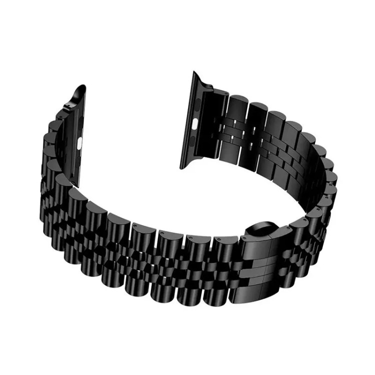 بند ساعت هوشمند طرح رولکس زنانه 5 بید وسط باریک 42 تا 49 mm ضد حساسیت