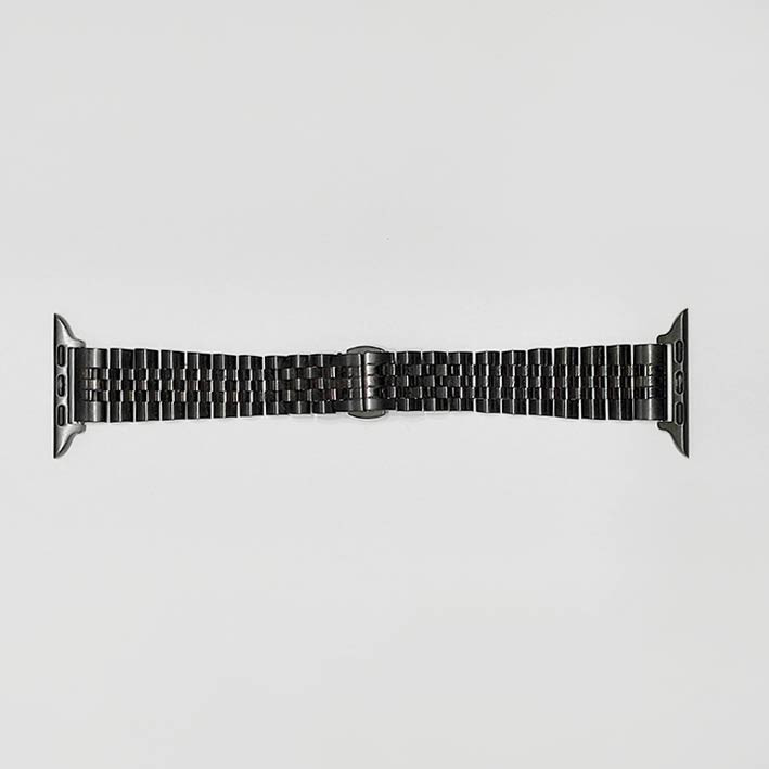 بند ساعت هوشمند طرح رولکس زنانه 5 بید مشکی 22 mm ضد حساسیت