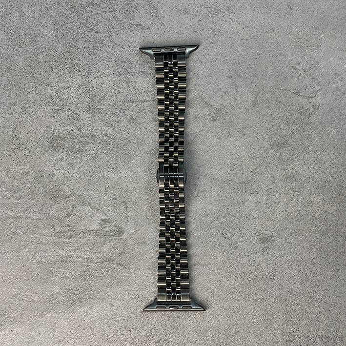 بند ساعت هوشمند طرح رولکس زنانه 5 بید مشکی 22 mm ضد حساسیت