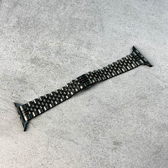 بند ساعت هوشمند طرح رولکس زنانه 5 بید مشکی 22 mm ضد حساسیت