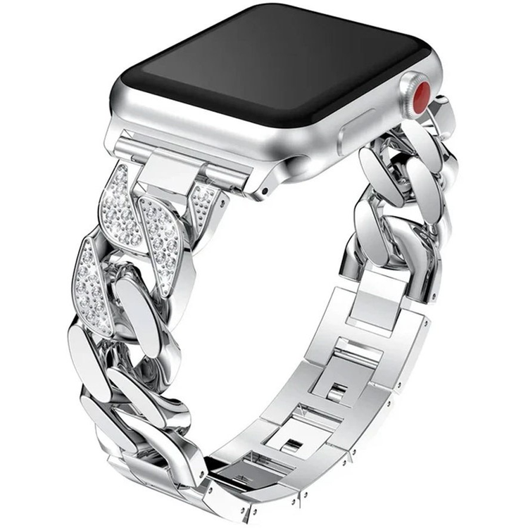 بند ساعت استیل کارتیر نگین دار 22 mm