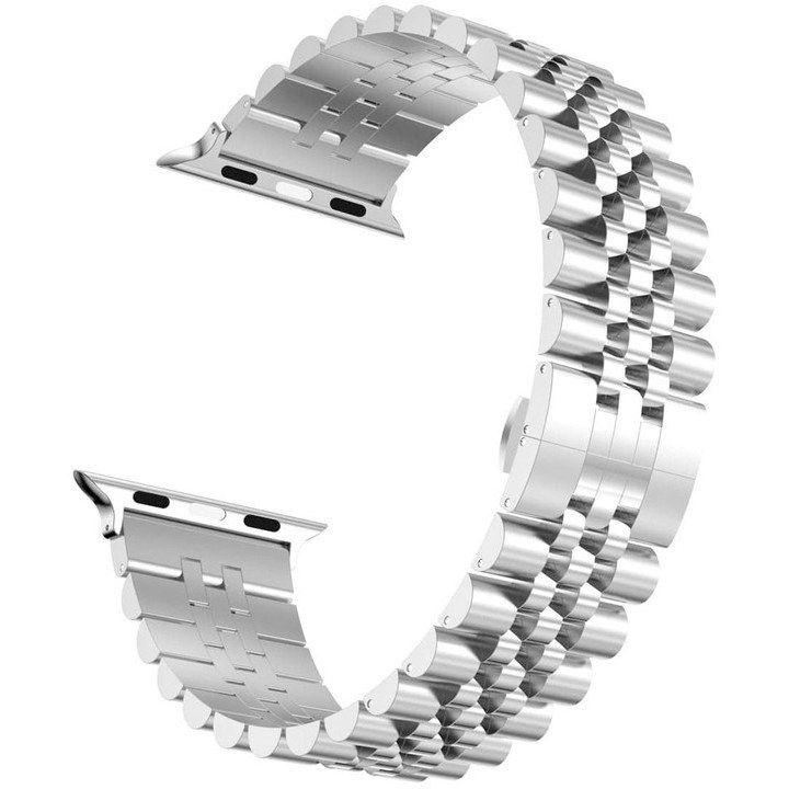 بند استیل رولکس 5bead اپل واچ 22 mm