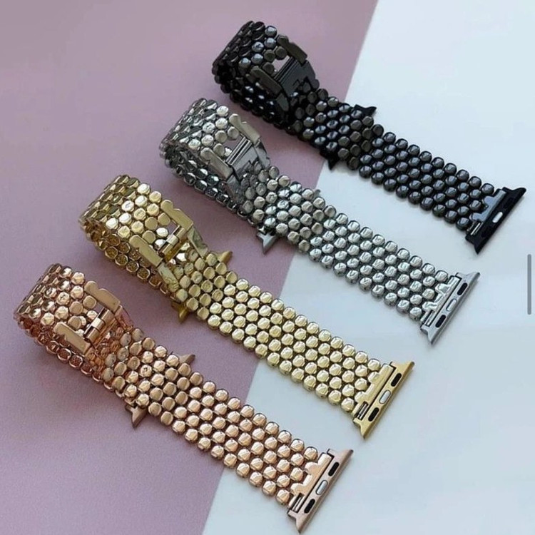 بند ساعت استیل طرح زنبوری سایز 22 mm