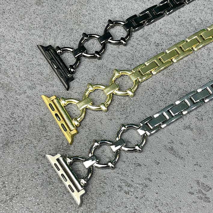 بند استیل طرح گوچی مناسب برای اپل واچ و اسمارت 22 mm