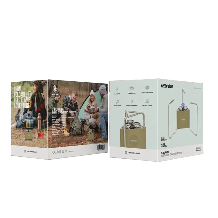 اجاق گاز کمپینگ تاشو 3 شعله گرین لاین مدل Green Lion 3-Burner Foldable Camping Stove