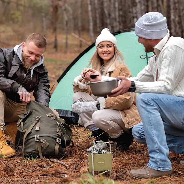 اجاق گاز کمپینگ تاشو 3 شعله گرین لاین مدل Green Lion 3-Burner Foldable Camping Stove