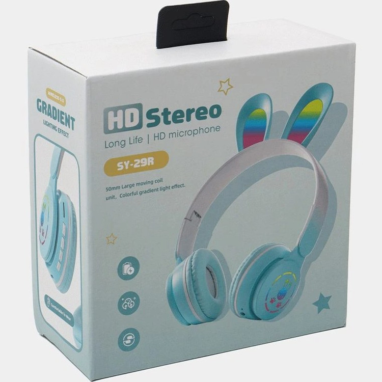 هدفون فانتزی خرگوشی بی سیم مدل SY29R با نور RGB