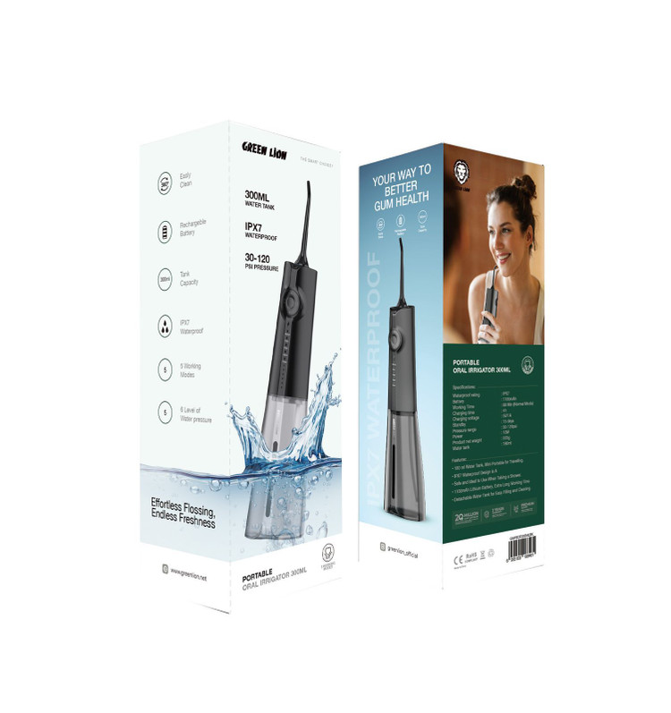 دستگاه دهانشوی ( واتر جت ) 300 میلی لیتر green lion گرین لاین ORAL IRRIGATOR 300ML