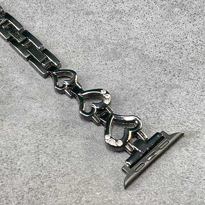 بند استیل اسمارت واچ مدل Lovely نگین دار 22 mm
