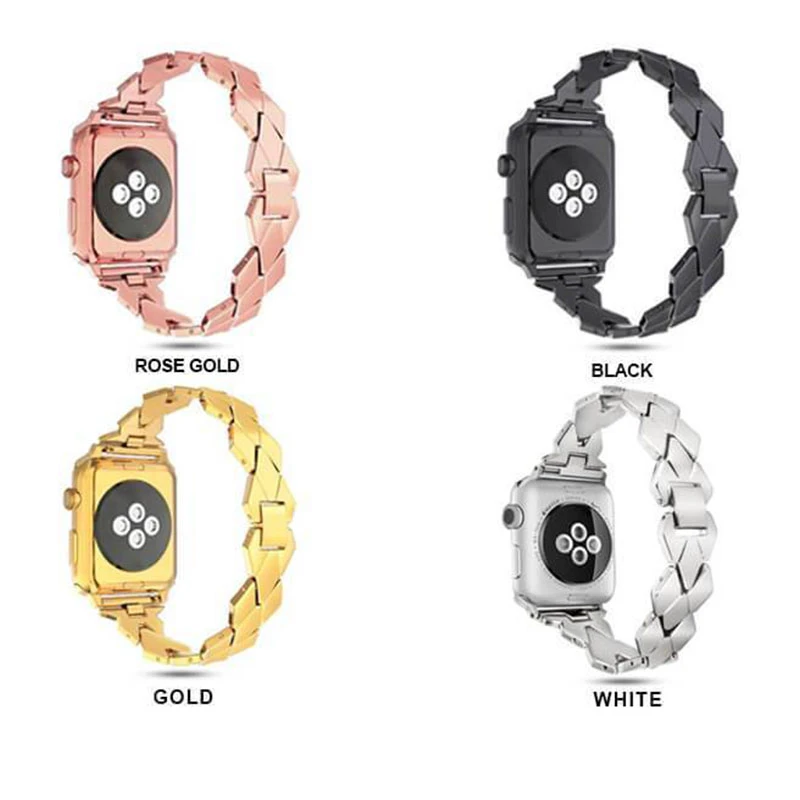 بند ساعت استیل مدل مسیر سایز 22 mm رزگلد