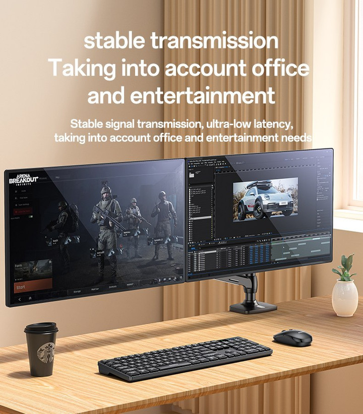 ست کیبورد و ماوس بی سیم یسیدو yesido مدل KB42