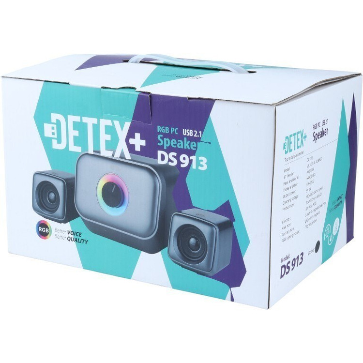 اسپیکر دسکتاپ بلوتوثی دیتکس پلاس +DETEX مدل DS913