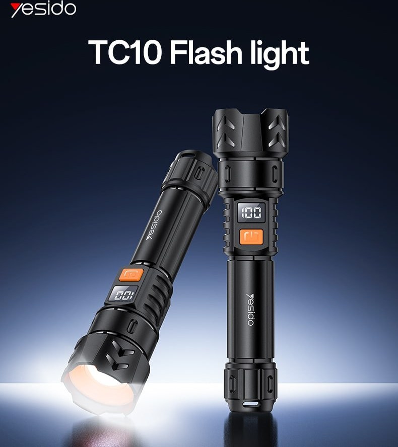 چراغ قوه نگهبانی LED یسیدو مدل TC10