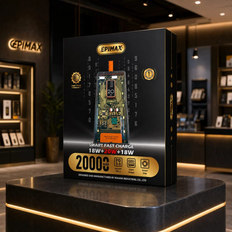 پاوربانک epimax اپیمکس 20000 میلی آمپر EP-220