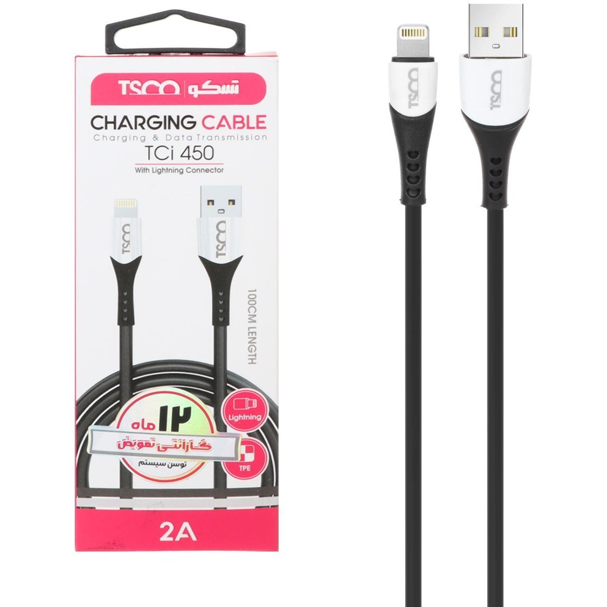 کابل شارژ و دیتا لایتنینگ تسکو tesco مدل TCI450