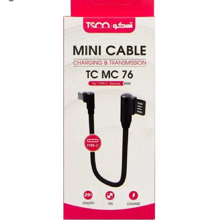 کابل پاوربانکی تایپ سی تسکو tesco TCMC76
