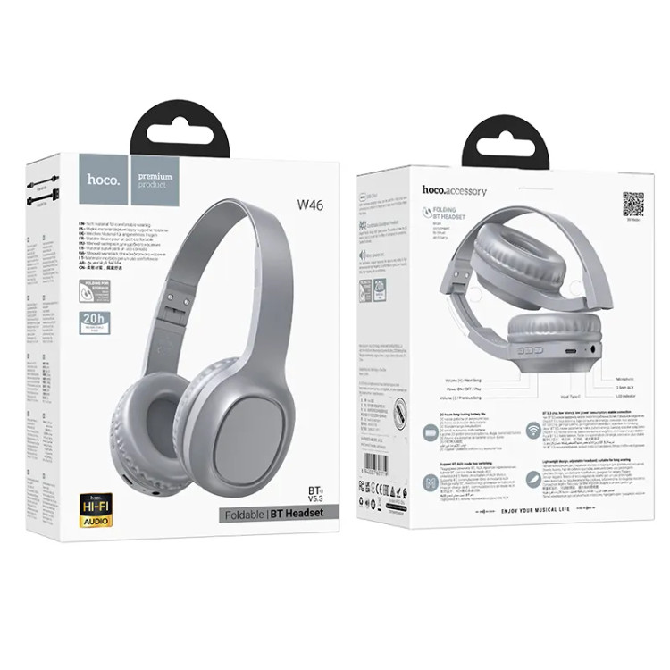 هدفون بلوتوثی هوکو hoco مدل W46 کیفیت صدای HIFI