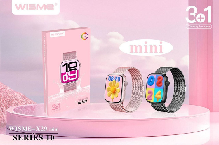 ساعت هوشمند طرح اپل WISME-X29 Mini با بند سیلیکونی و GPS