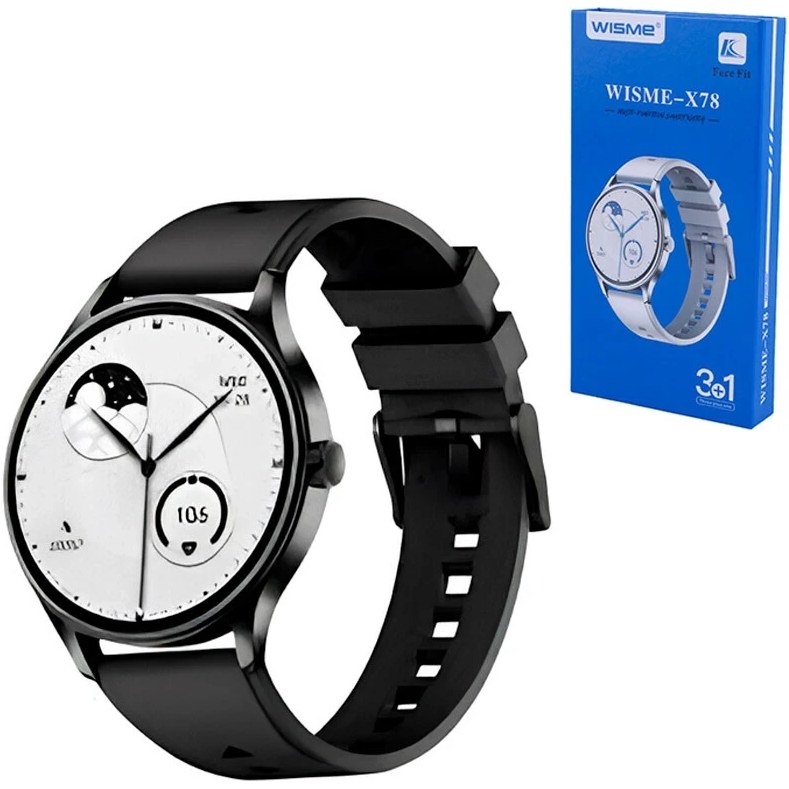 ساعت هوشمند WISME-X78 صفحه گرد همراه سه بند متنوع