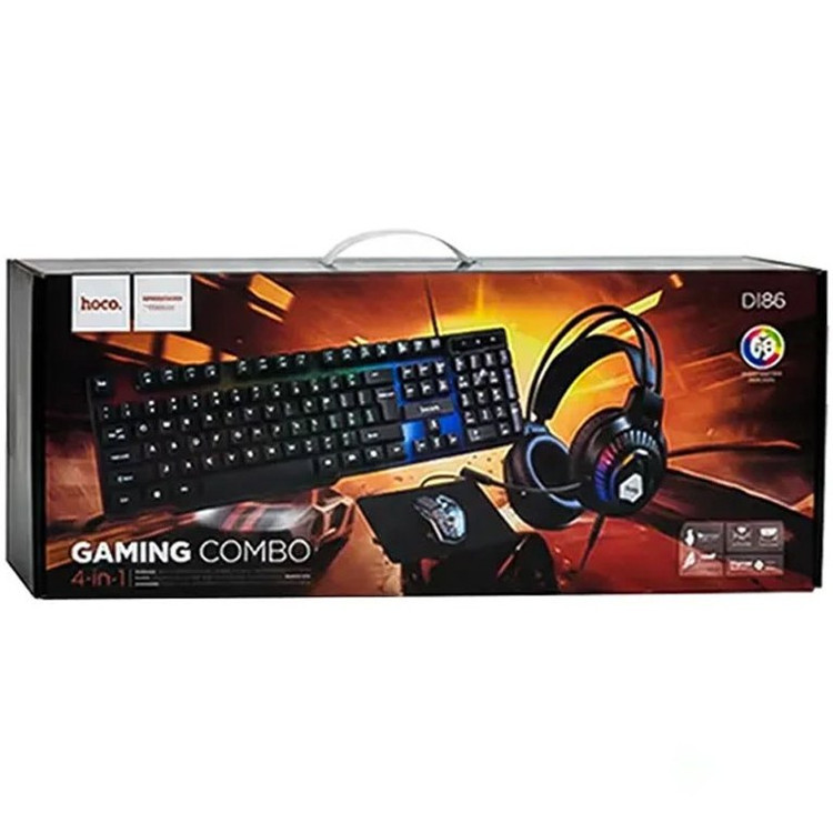 ست موس و کیبورد گیمینگ 4IN1 hoco هوکو GAMING COMBO Di86