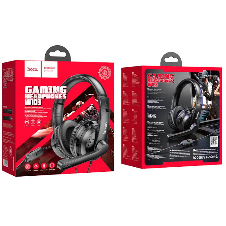 هدفون گیمینگ سیم دار هوکو hoco مدل W103