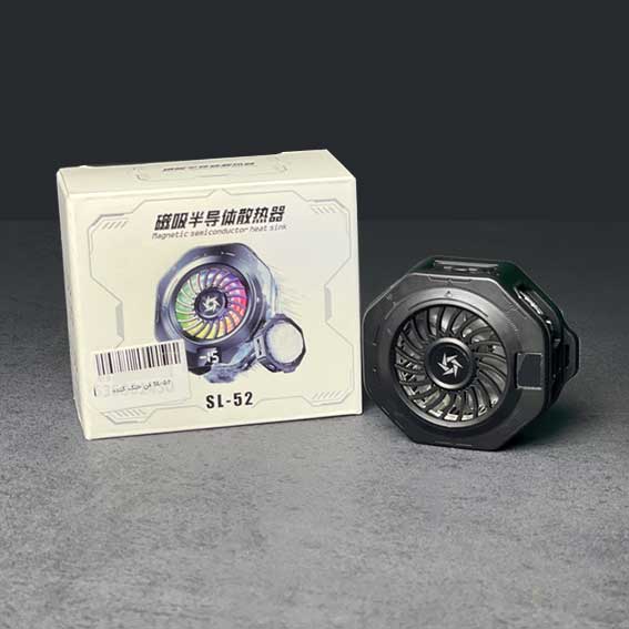 فن خنگ کننده رادیاتور مگ سیف دار با قابلیت RGB مدل SL-52 Mobile Cooling Fan