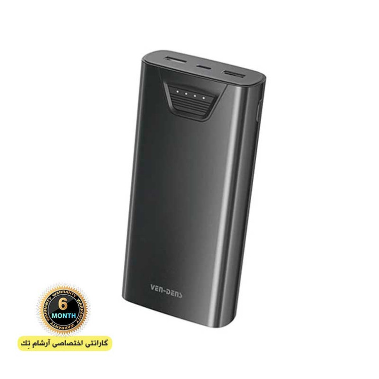 پاوربانک 22.5 وات ون دنز ven-dens مدل VD-PB044 ظرفیت 20000 میلی آمپر ساعت