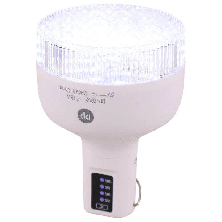 چراغ آویز چادر دی پی مدل DP-7855 با لامپ LED توان 18 وات - مهتابی