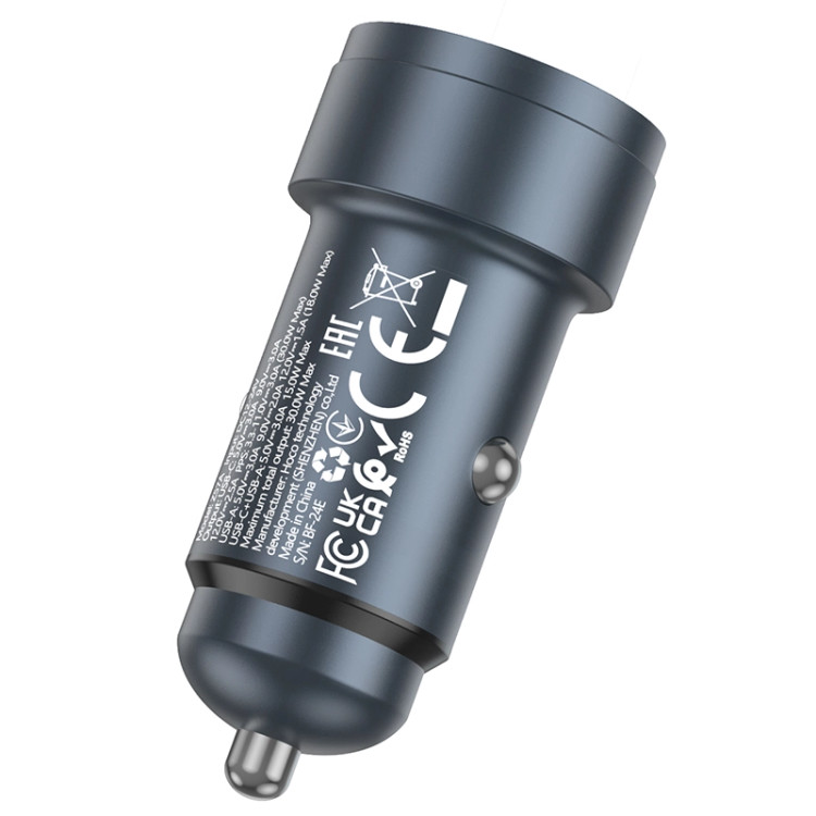 شارژر فندکی هوشمند فست 30 وات هوکو hoco مدل Z57A USB