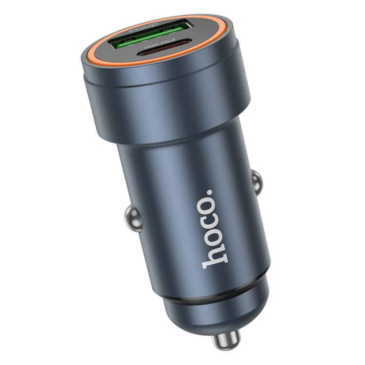 شارژر فندکی هوشمند فست 30 وات هوکو hoco مدل Z57A USB