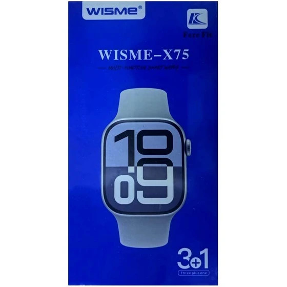 ساعت هوشمند ویزمی مدل WISME X75 با ۳ بند متنوع و نمایشگر AMOLED