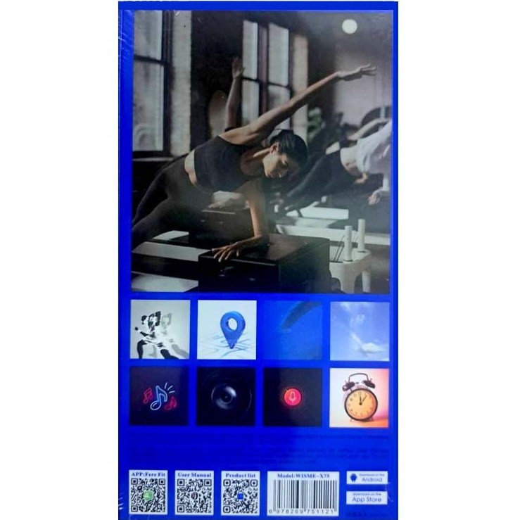 ساعت هوشمند ویزمی مدل WISME X75 با ۳ بند متنوع و نمایشگر AMOLED