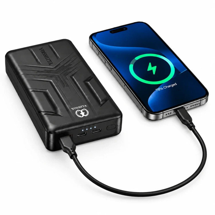 پاوربانک سوپر فست شارژ 20000 واقعی YOSHITA یوشیتا YP-019 اصل با توان 35 وات