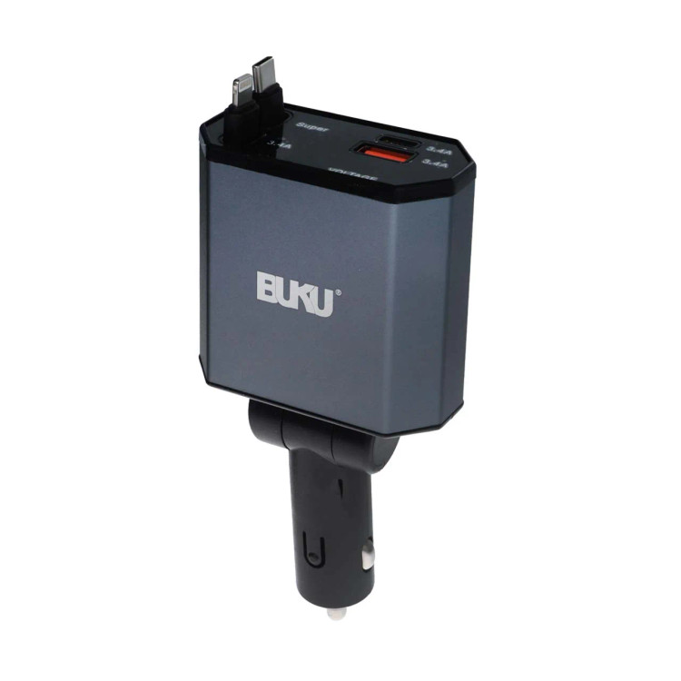 شارژر فندکی PD و فست دو پورت بوکو BUKU مدل CH-030