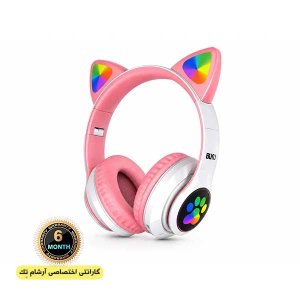 هدست فانتزی بی سیم گربه ای بوکو buku  کد BE-005